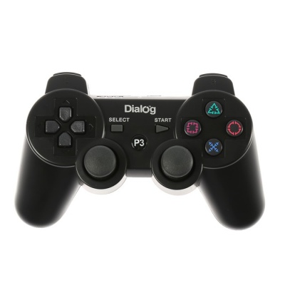 Геймпад Dialog Gan-Kata GP-A16RF, беспроводной, вибрация, для PS3, USB, черный
