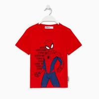 Футболка MARVEL "Spider man hero", рост 110-116 (32), красный