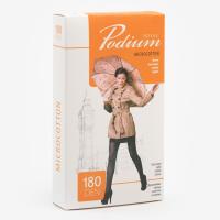 Колготки женские Podium MicroCotton 180 ден, цвет чёрный (nero), размер 2