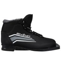 Ботинки лыжные TREK Skiing 1 NN75 ИК, цвет чёрный, лого серый, размер 44