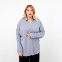 Рубашка женская MIST plus-size, р.60, серо-голубой