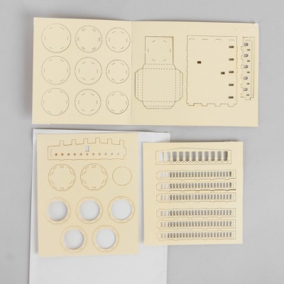 Модель 3D «Пизанская башня» из бумаги с лазерной резкой
