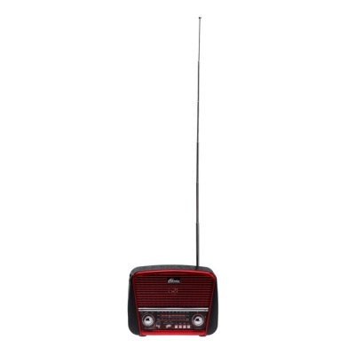 Радиоприемник Ritmix RPR-050 RED, функция MP3-плеера, фонарь, красный