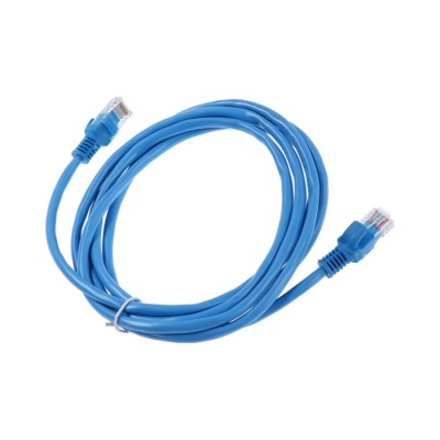 Патч-корд Cablexpert PP12-2M/B, UTP 5е кат., RJ-45(m)-RJ-45(m), 2 м, синий