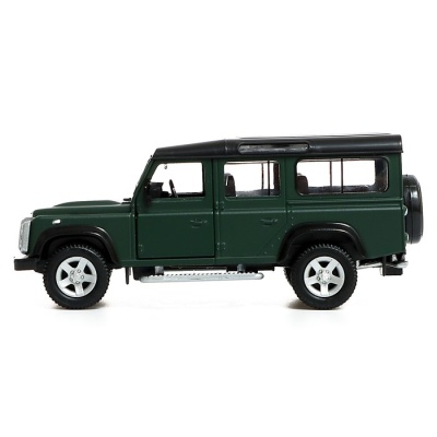 Машина металлическая LAND ROVER DEFENDER, 1:32, инерция, цвет матовый зелёный