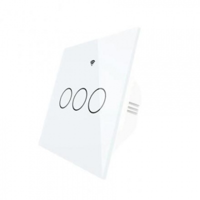 Выключатель MOES Gang Smart Switch Sensor ZS-EU3, Zigbee, 3 кнопки, таймер, расписание