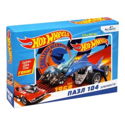 Пазл Hot wheels «К победе!», 104 элемента