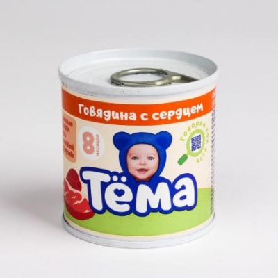 Пюре ТЕМА говядина/сердце 90г