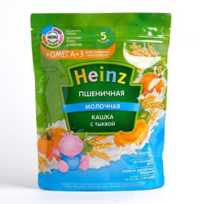 Кашка HEINZ молочная пшеничная тыква 200г