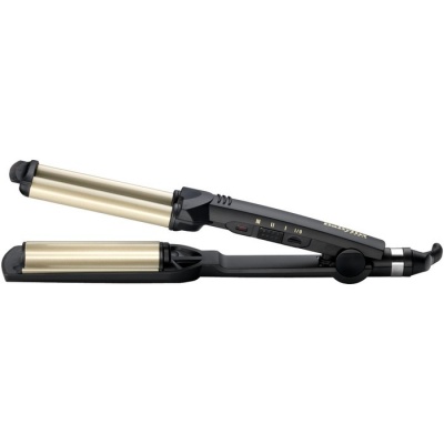 Плойка BaByliss C260E, 65 Вт, двойная, d=15 мм, 160-200°С, чёрная