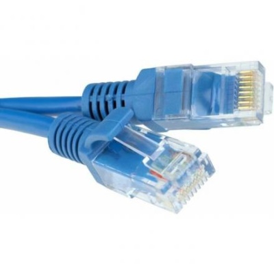 Патч-корд Гарнизон PC-UTP-5e-1-B, UTP 5е кат., RJ-45(m)-RJ-45(m), 1 м, синий