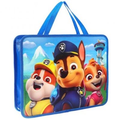 Папка с ручками пластик А4 75мм 330*260 ПМ-А4-26, Paw Patrol