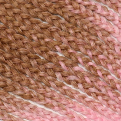 Афрокосы, 60 см, 18 прядей (CE), цвет русый/розовый/белый(#FR-37)