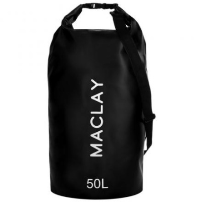 Гермомешок туристический Maclay 50L, 500D, цвет чёрный