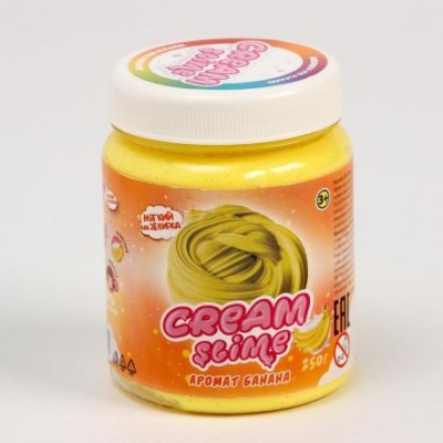 Игрушка ТМ «Slime»Cream-Slime с ароматом банана, 250 г