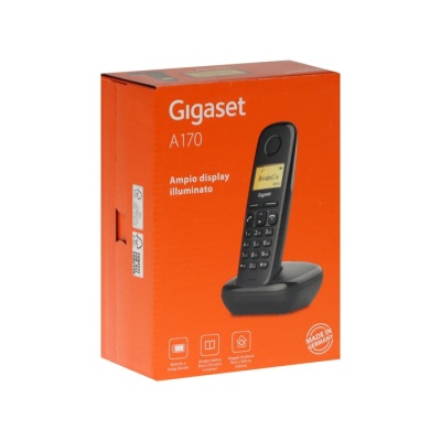 Радиотелефон DECT Gigaset A170, АОН, Caller ID, ускоренный набор, 50 номеров, ECO, черный