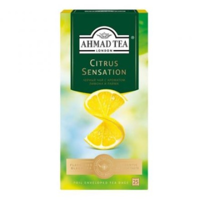 Чай черный Ahmad Tea С лимоном и лаймом 25п*1,8г