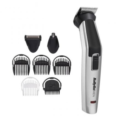 Машинка для стрижки BaByliss MT726E,1/7 мм, титан, от сети/АКБ, чёрно-серебристый