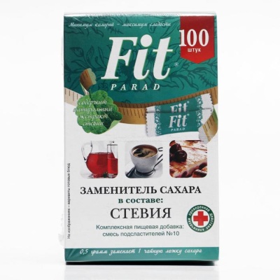 Заменитель сахара Fitparad на эритрите и стевии №10, 50 г