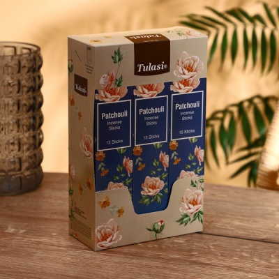 Благовония "Tulasi" 15 аромапалочек Patchouli