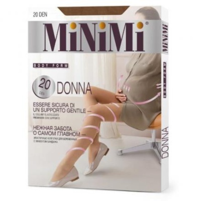 Колготки для беременных MiNiMi DONNA 20 den, цвет черный (nero), размер 3 (M)