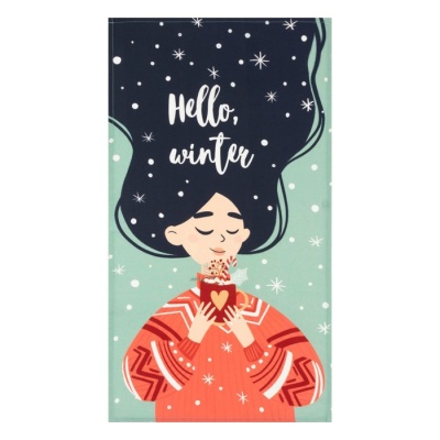 Набор в мешочке "Hello winter" полотенце 40х73см, формочки для запекания 3 шт