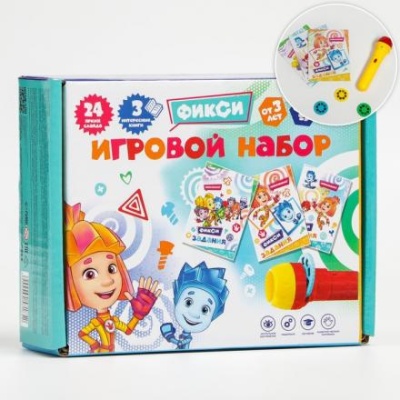 Игровой набор с проектором и 3 книжки ФИКСИКИ SL-05308, свет