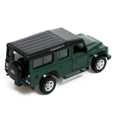 Машина металлическая LAND ROVER DEFENDER, 1:32, инерция, цвет матовый зелёный