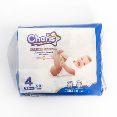 Детские подгузники Cheris 20 шт. размер L (9-14кг)