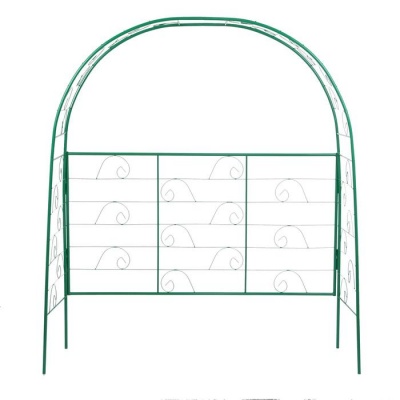 Арка садовая, разборная, 180 × 150 × 50 см, металл, зелёная, «Беседка»