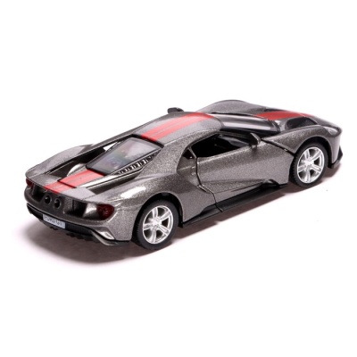 Машина металлическая FORD GT, 1:32, инерция, открываются двери, цвет МИКС, в пакете