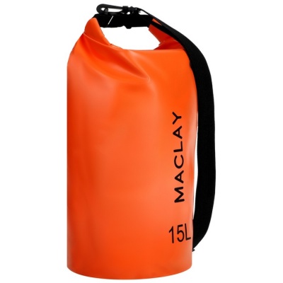 Гермомешок туристический Maclay 15L, 500D, цвет оранжевый