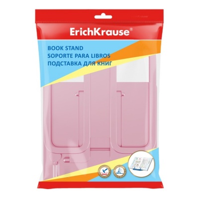 Подставка для книг ErichKrause Base, Candy, пластик, розовая