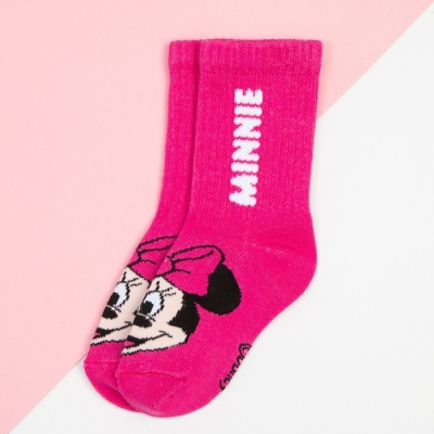 Носки для девочки "Minnie", DISNEY, 18-20 см, цвет розовый