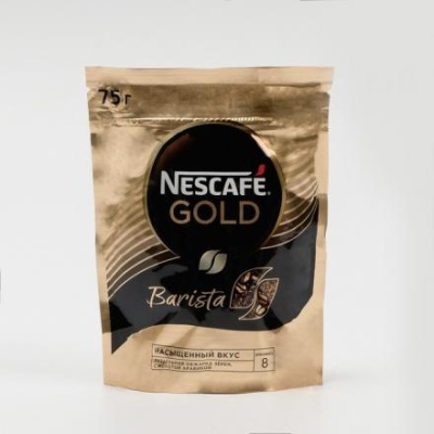 Кофе NESCAFE GOLD Бариста, Пакет, 75 г