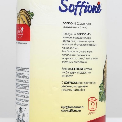 Полотенца бумажные Soffione Maxi, 2 слоя, 2 рулона