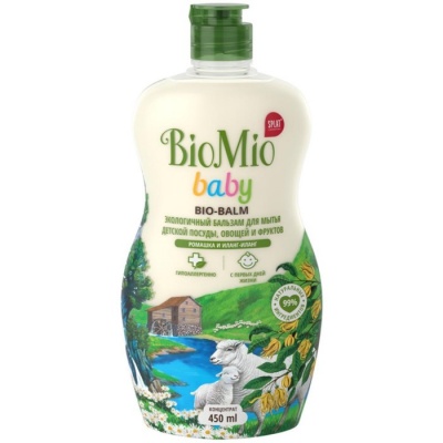 Средство для мытья BioMio Baby Bio-Balm, для детской посуды, 450 мл