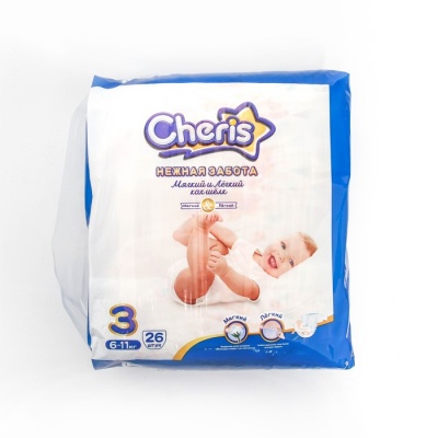 Детские подгузники Cheris 26 шт. размер М (6-11кг)