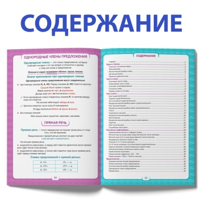 Сборник шпаргалок «Все правила по русскому языку для начальной школы», 36 стр.