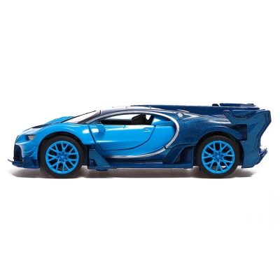 Машина металлическая Bugatti Vision GT, масштаб 1:32, открываются двери, цвет синий