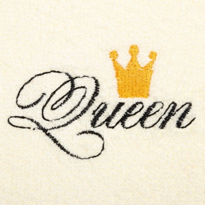 Набор полотенец "Queen & King" 30х60 см-2 шт, 100% хлопок, 340г/м2