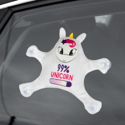 Автоигрушка «99% Unicorn», единорог, на присосках