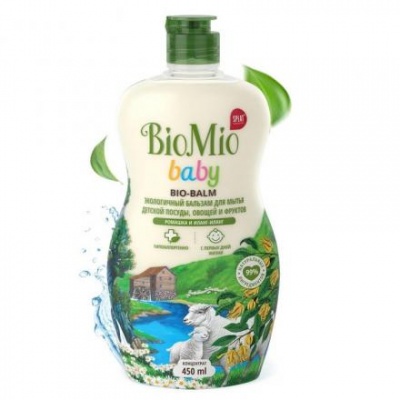 Средство для мытья BioMio Baby Bio-Balm, для детской посуды, 450 мл