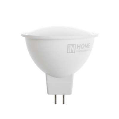 Лампа светодиодная IN HOME LED-JCDR-VC, 4 Вт, 230 В, GU5.3, 3000 К, 320 Лм