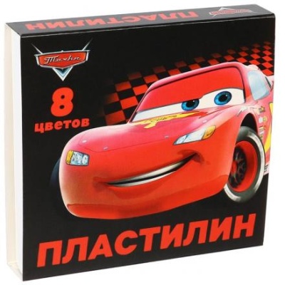 Пластилин 8 цветов 120 г "Тачки"