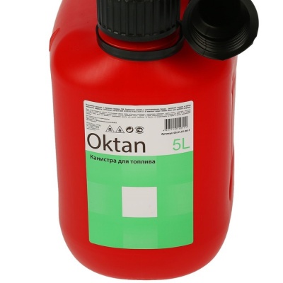 Канистра ГСМ Oktan CLASSIK, 5 л, пластиковая, красная