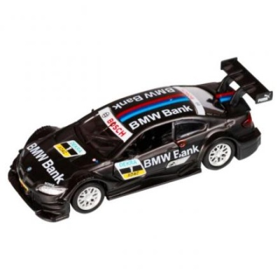 Машина металлическая BMW M3 DTM 1:42, инерция открываются двери, цвет чёрный