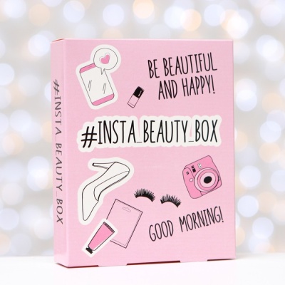 Косметический набор Insta Beauty Box: маска для лица + крем-сияние для лица + патчи