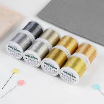 Набор ниток для вышивания «Metallic», 200 м, 8 шт, цвет разноцветный