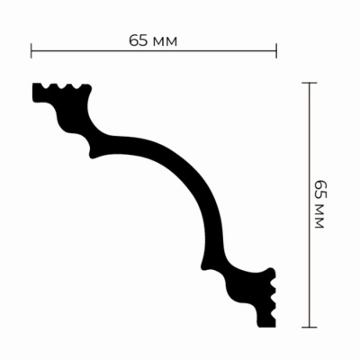 Плинтус потолочный К-80 65х65х2000мм